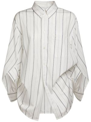 Памучна риза Balenciaga бяло