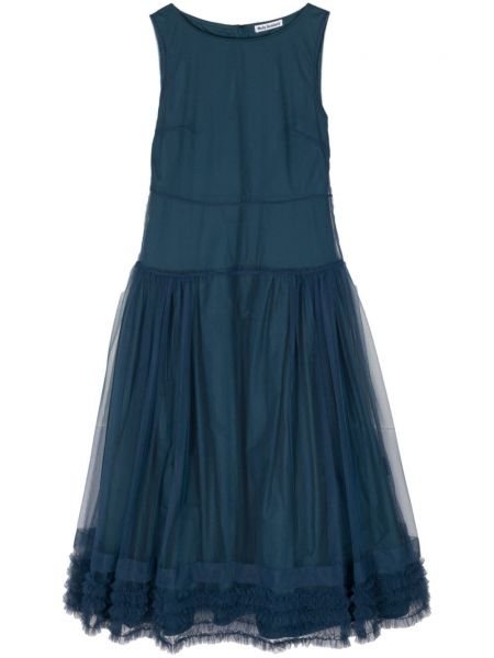 Tylové koktejlkové šaty Molly Goddard modrá