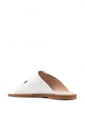 Kožené sandály Scarosso bílé