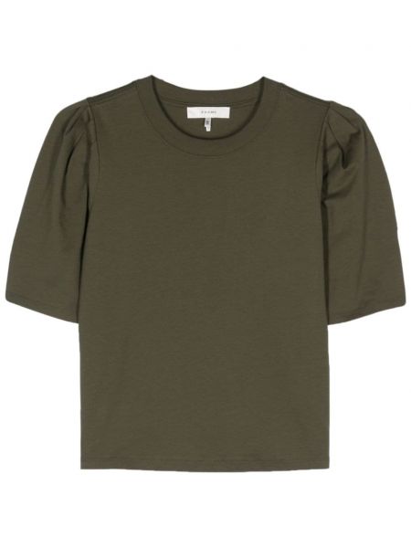 T-shirt en coton plissé Frame vert