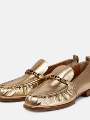 Loafers di pelle Tod's oro