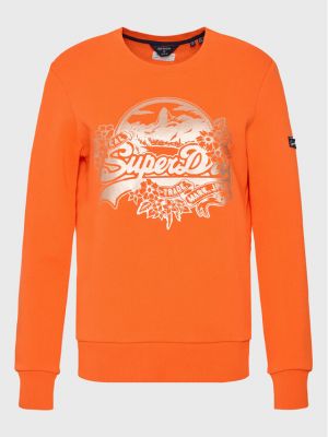 Μπλούζα Superdry πορτοκαλί