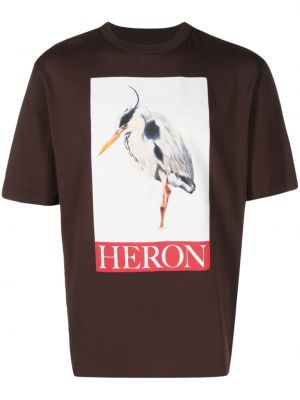 Тениска Heron Preston кафяво
