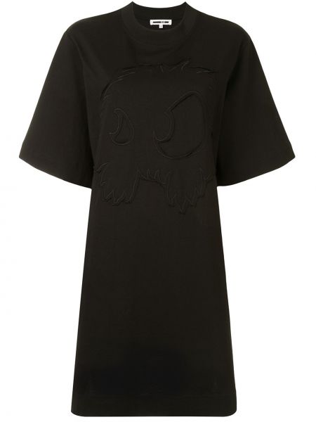 Сукня з вишивкою -футболка Mcq Alexander Mcqueen, чорне