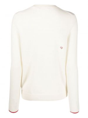 Sweter wełniany z kaszmiru Chinti & Parker biały