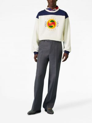 Sweatshirt aus baumwoll mit print Gucci
