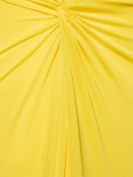 Jupe longue en satin Ralph Lauren Collection jaune