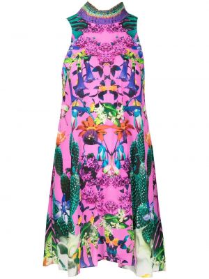 Φλοράλ κοκτέιλ φόρεμα με σχέδιο Camilla ροζ
