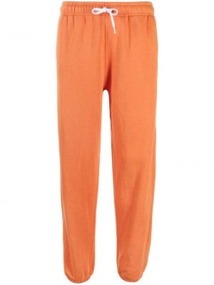 Памучни спортни панталони с tie-dye ефект Polo Ralph Lauren оранжево