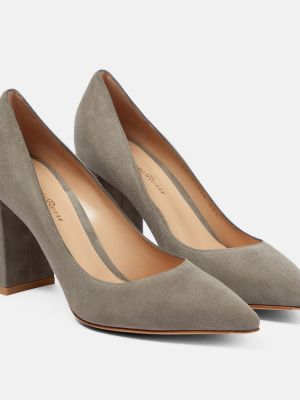 Mocka pumps Gianvito Rossi grå