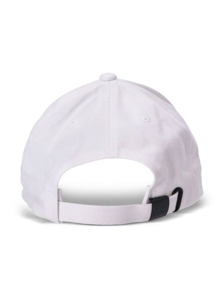 Siuvinėtas kepurė su snapeliu Karl Lagerfeld balta