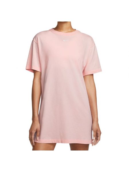 Платье мини с коротким рукавом Nike розовое