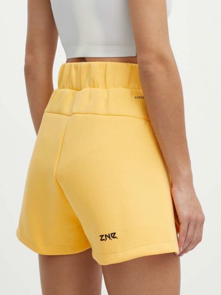 Pantaloni cu talie înaltă Adidas galben