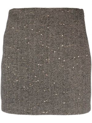Mini suknja sa šljokicama s herringbone uzorkom Twinset