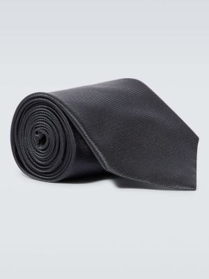 Hedvábná kravata Tom Ford šedá