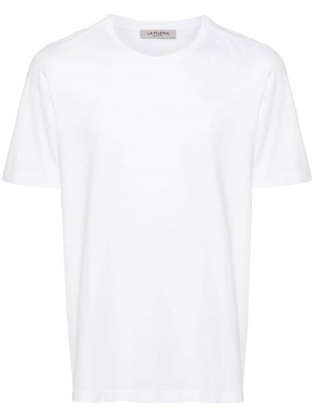Βαμβακερή μπλούζα Fileria λευκό