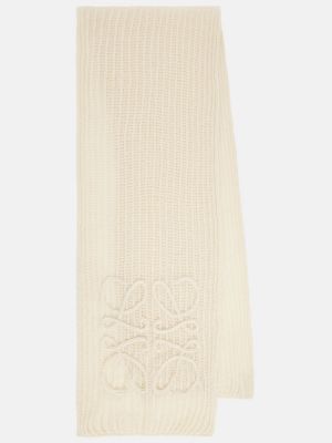 Bufanda de lana mohair Loewe blanco
