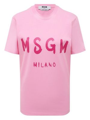 Футболка Msgm розовая