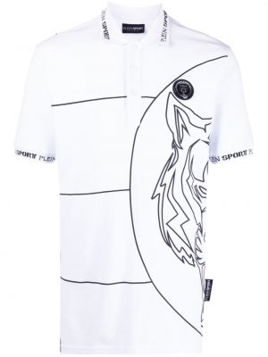 Polo krekls ar apdruku ar tīģera rakstu Plein Sport