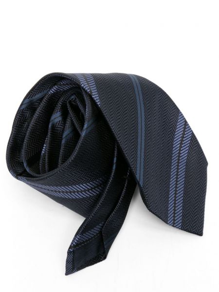 Cravate en soie en jacquard Tom Ford bleu