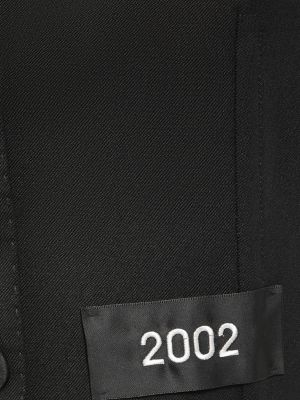 Krepová vlnená vesta Dolce & Gabbana čierna