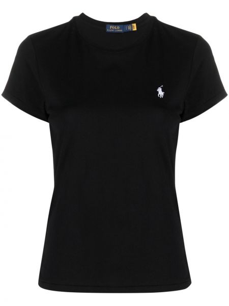 T-shirt slim en coton en coton Polo Ralph Lauren noir