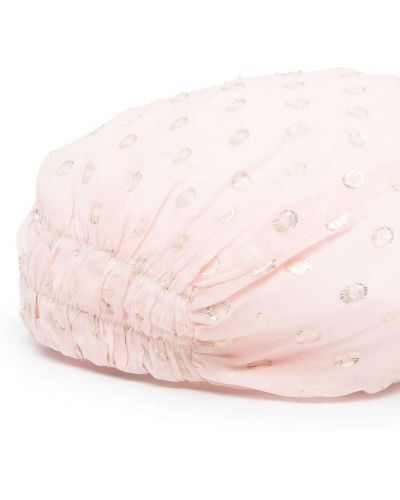 Sombrero de tejido jacquard Pinko rosa