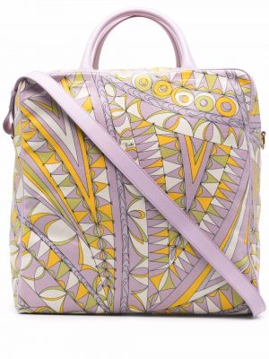 Trykt shoppingbag Pucci gul