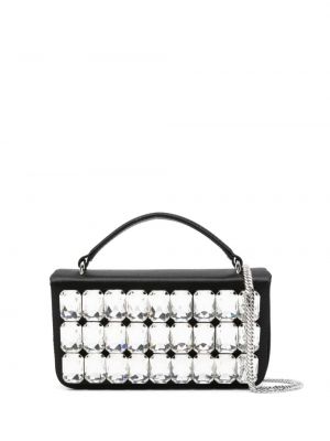 Sac à imprimé en cristal Moschino noir