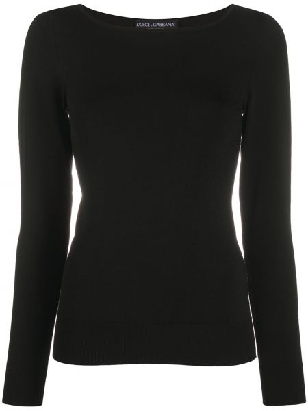 Camiseta de cuello redondo Dolce & Gabbana negro