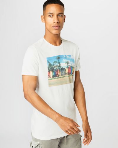T-shirt à motif mélangé Kronstadt blanc