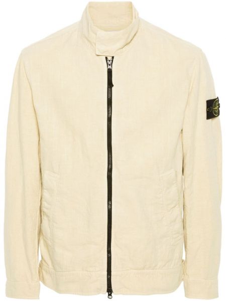 Λινένιος μπουφάν Stone Island μπεζ