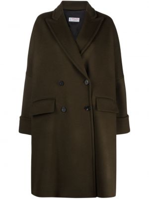 Μάλλινο παλτό Alberto Biani πράσινο
