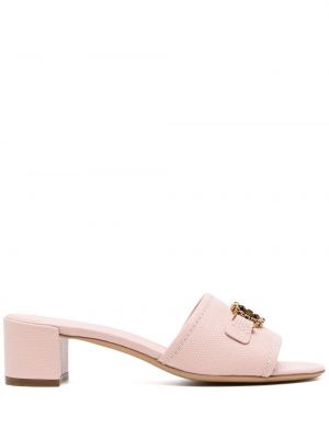 Lær flip-flops Salvatore Ferragamo rosa