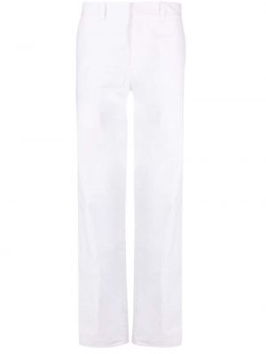 Βαμβακερό παντελόνι σε στενή γραμμή Ludovic De Saint Sernin λευκό