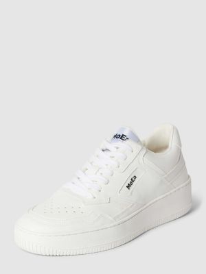 Sneakersy w jednolitym kolorze Moea białe