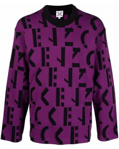 Jersey de punto de tela jersey Kenzo violeta