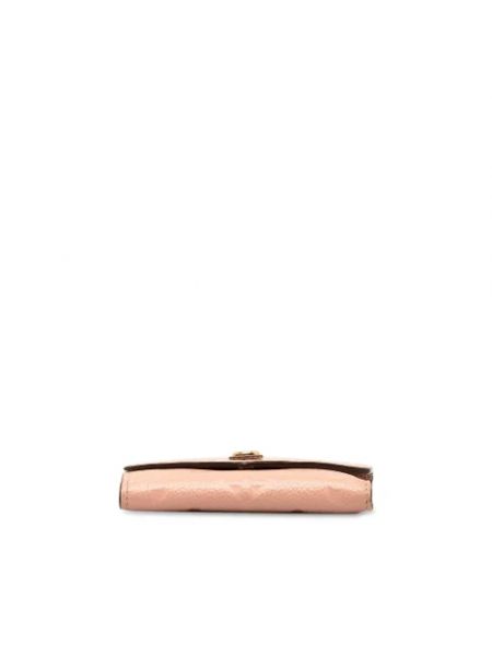 Billetera pequeña de cuero retro Louis Vuitton Vintage rosa