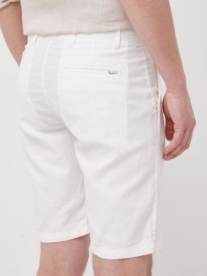Džínové šortky Pepe Jeans bílé