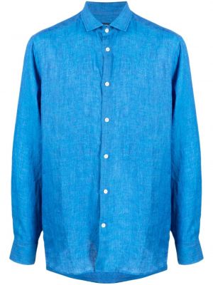 Camicia di lino Frescobol Carioca blu