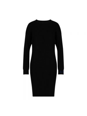 Sukienka midi wełniana Armani Exchange czarna
