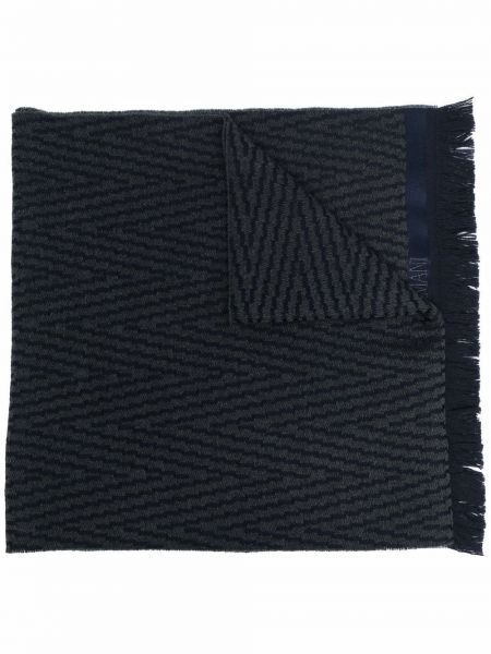 Pañuelo de seda con estampado geométrico Giorgio Armani gris