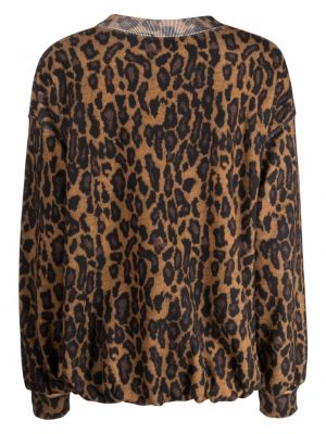 Leopardí bavlněný svetr Undercover