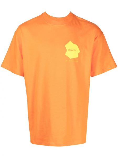 Koszulka z nadrukiem Objects Iv Life pomarańczowa