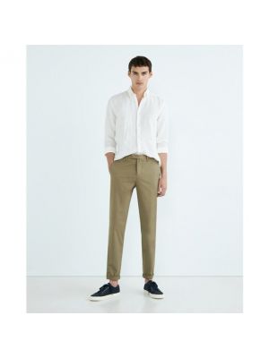 Pantalones chinos slim fit Brooksfield marrón