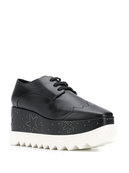Zapatos oxford con plataforma Stella Mccartney negro