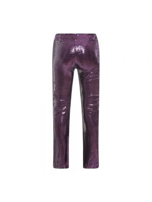 Pantalones rectos con lentejuelas Philosophy Di Lorenzo Serafini violeta