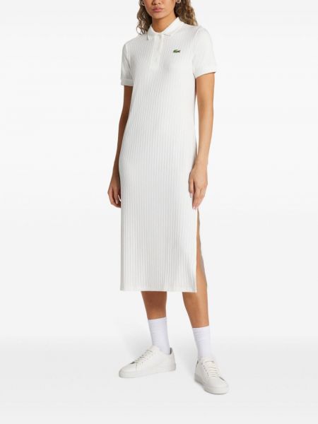 Kleid aus baumwoll Lacoste weiß