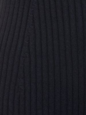 Robe longue en coton en tricot Auralee bleu