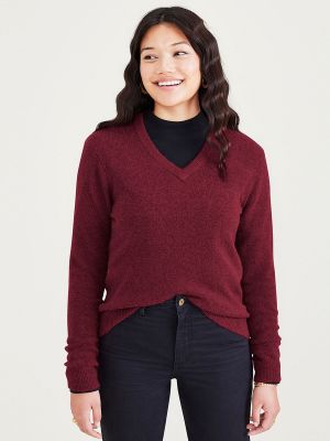 Jersey de lana de alpaca de tela jersey Dockers rojo